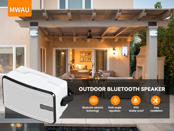 weatherproof bluetooth speakers outdoor