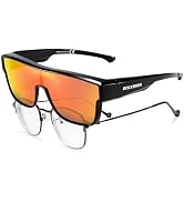 ROCKBROS Polarized Fit Over Glasses Sunglasses 100% UV400 Protection for Men Women,Wrap Around Su...