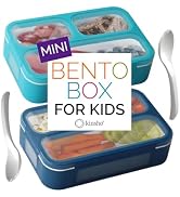 Mini Bento-Box Snack Boxes Set of 2 | Small Portion Lunch Containers for Kids Boys Girls Toddlers...
