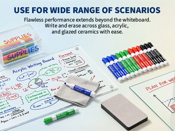 wide range of use dry erase markers