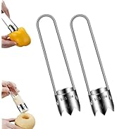 Fruit and Vegetable Corer Tool, Red Bell Pepper Seed Corer, Stainless Steel Fruite Corer, Apple C...