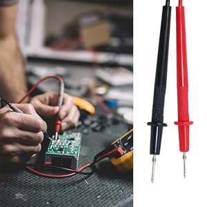 Threaded digital multimeter test leads