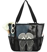 GYEUKHAM Beach Bag for Women with Outer Pocket, Waterproof Large Tote Bag for Cruise Essentials