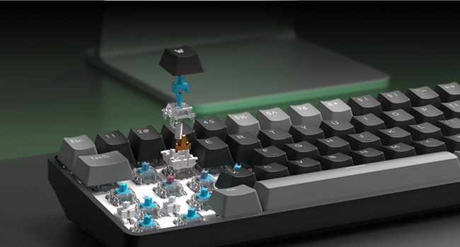 60% wireless mechanical gaming keyboard