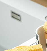 Zoeeker Kitchen Sink Sponge Holder, Dish Sponge Rack Ceramic Brush Holder Farmhouse Kitchen Acces...
