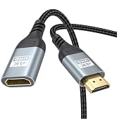 ZeniKon 4K HDMI Extender Cable 3FT HDMI Extension, High Speed HDMI Male to Female Adapter Support...