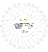 20 Pairs Glasses Anti-Slip Silicone Ear Clip - Soft Comfortable Anti-Slip Holder, Eye Glasses Ear...