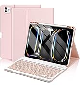 KBCASE Keyboard Case for iPad Pro 11-inch (M4) 2024, Detachable Bluetooth Keyboard Case with Penc...