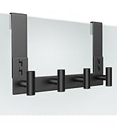 WUIVIUT Over The Glass Shower Door, Metal Shower Wall Mount Bath Hooks, Heavy Duty Rack Hooks for...