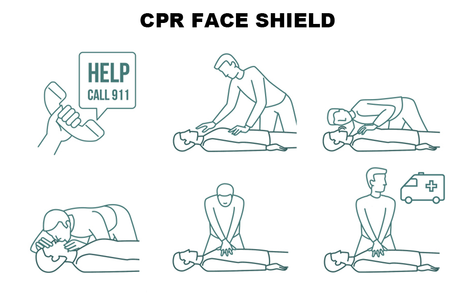 Mini First Aid Kit - CPR Pocket Mask Keychain CPR Face Shield