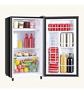 NEWBULIG Mini Fridge with Freezer 3.2 Cu.Ft Small Refrigerator for Office, Dorm, Small Fridge wit...