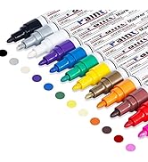 Oil Based Paint Pen, Permanent Paint Marker: Quick-Dry, Waterproof Marker Set of 12 for Rock Pain...