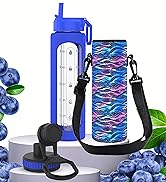 half gallon glass water bottle with time marker with straw motivational water bottle 32 waterbottle