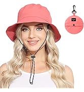 Womens Packable Waterproof Bucket Hat Men UV Protection Sun Hat