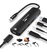 Guermok 5-in-1 USB-C to AR Glasses Adapter, 100W PD Fast Charging, 8K@60Hz Video, USB/USB-C Ports...