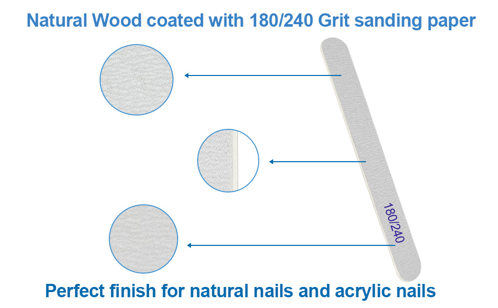 180/240 Grit Nail Files