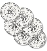 HomeElves Dinner Plates Set of 6, Ceramic Kitchen Plates Microwave Safe Plates, 10.5 Inch Porcela...