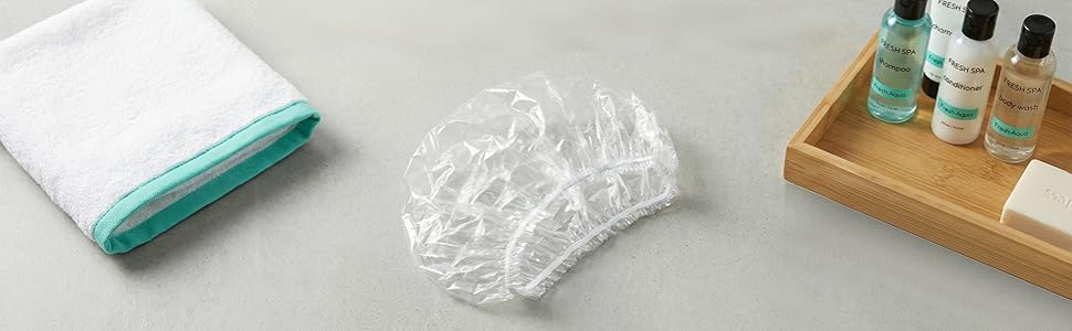 clear shower cap