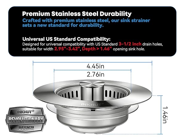 sink drain strainer stopper