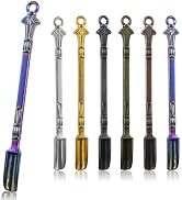 Demearly 6-Pack Mini Spoons Metal Tiny Shovels 3-Inch Small Medicine Spoon for Home Kitchen Spice...