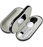 Healifty Contact Lens Case and Glasses Case, 2 in 1 Double Eyeglass Case, with Mirror Tweezers Re...