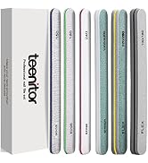 Nail File Buffer, Teenitor Nail Files for Natural Nails and Acrylic Nails, Manicure Buffer Block,...