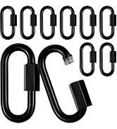 10 Pack 4.2” Heavy Duty Chain Quick Links, 1/2" Locking Carabiner Anti-Rust Chain Connector Quick...