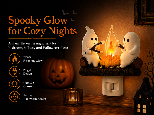 ghost campfire nightlight