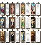 Wxiben Catholic Bookmarks Gifts Set - 120 Pcs Christian Religious Book Marks Bible Verse Bookmark...