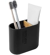 Toothbrush Holders Bamboo Electric Toothbrush Holder Bathroom Storage Organizer Countertop for To...