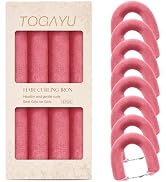 Togayu Heatless Curls Overnight Set - Jumbo Overnight Hair Curlers to Sleep In, Soft Velvet Hair ...