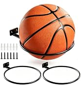 Basketball Holder Wall Mount Soccer Display Rack Metal Universal Ball Display Rack Stand for Bask...