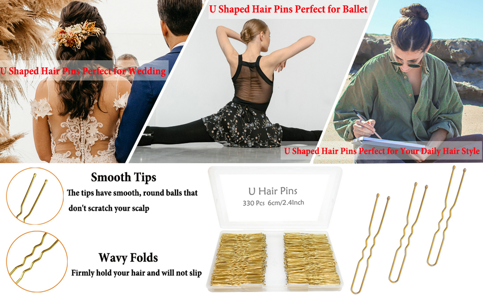 u shaped hair pins