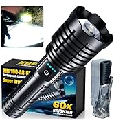 Super Bright Rechargeable LED Flashlights 2500000 High Lumens,Powerful Tactical Flashlight Up to ...