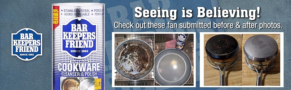 Cookware Powder Before and After