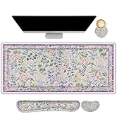 DINKY Mouse Pad Set, Large Gaming Mouse Pad with Wrist Rest Combo, Non-Slip Keyboard Wrist Rest, ...