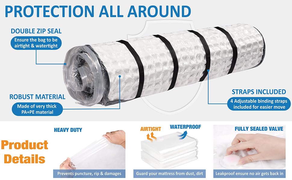 mattress topper storage bag
