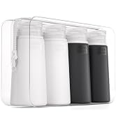 Valourgo TSA Approved 3.4oz Portable Toiletry Bottles, BPA Free Leak Proof Refillable Travel Acce...