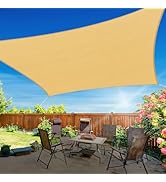 RoomHacks 10'x13' Sun Shade Sail, UV Protection Outdoor Shade, Curved Tear Resistant Heavy Duty S...