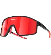 MAMBAOUT Polarized Sports Sunglasses for Men Women, Sunglasses with UV Protection for Cycling Run...