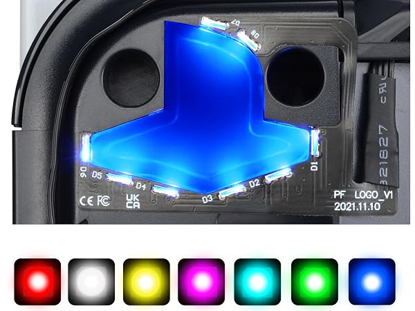 eXtremeRate 7 Colors 24 Effects RGB Logo LED for PS5 Console