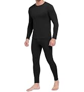 Thermal Underwear for Men - Fleece Lined Base Layer Long Johns Set | Mens Warm Top and Bottom Set...