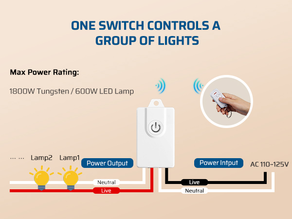 WIRELESS LIGHT SWITCH