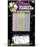 Laughing Smith Magic Relighting Candles - (30 pk) - Trick Happy Birthday Party Decorations for Ca...