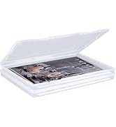 SAYEEC 2 Pack Portable Project Case A4 Plastic Transparent File Storage Box for 8