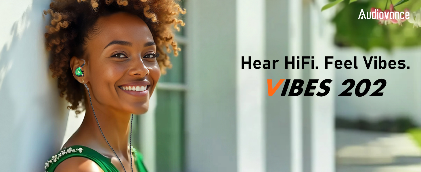 Audiovance Vibes 202 HiFi Wired Earbuds