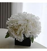 LADADA Daisy Flower with Vase Fake Artificial Daisy Bouquet Fake Plant Bonsai, Used for Home Offi...