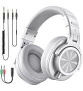 New Bee Studio Headphones, Wired Headphones with 50mm Drivers, Professional DJ Headphones for Rec...