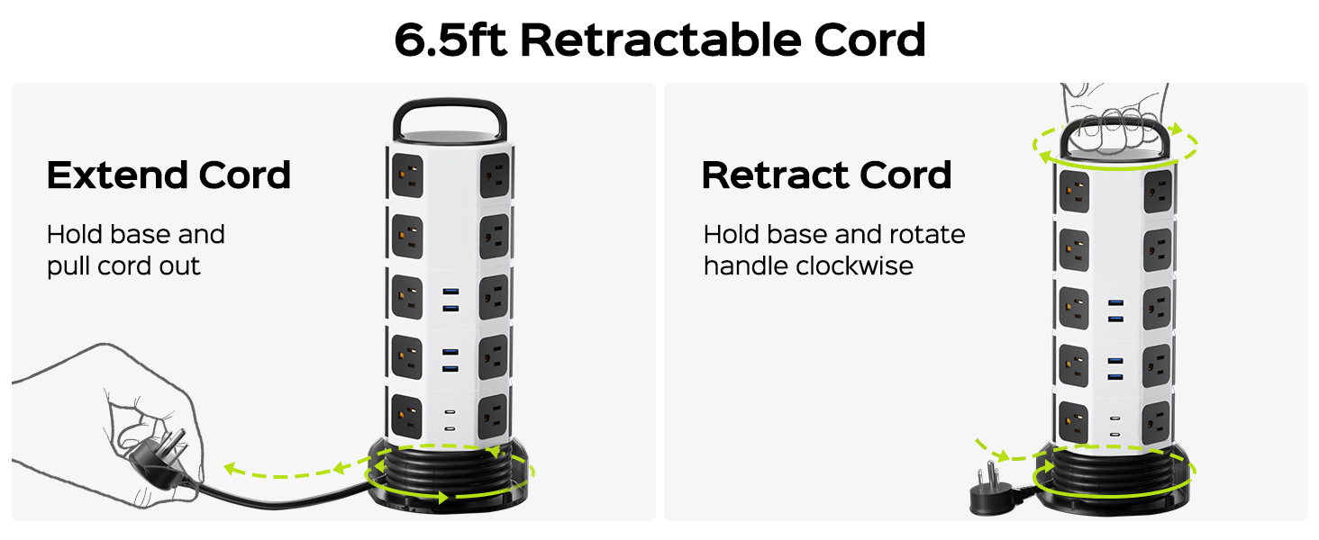 extension cord with multiple outlets