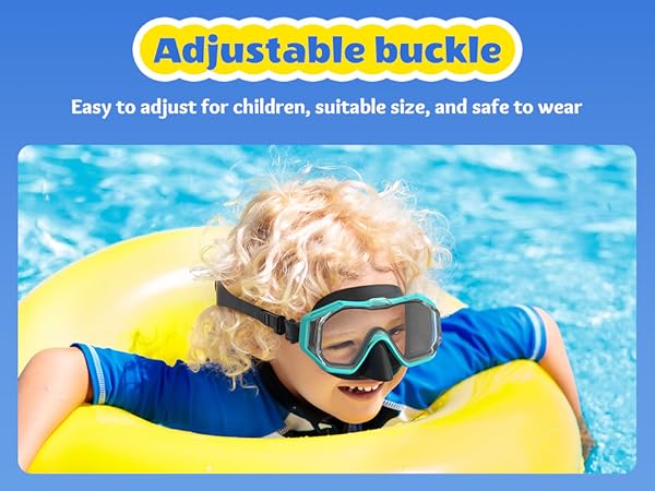Kids Swimming Goggles with Nose Cover